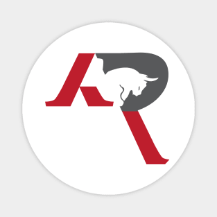 Letter AR Bull logo Magnet